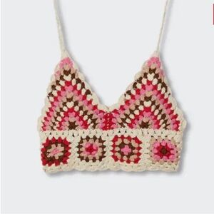 Mango NWT Crochet crop top size large unopened size large